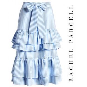 NWT Rachel Parcell Striped MIDI Skirt